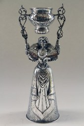 19TH C. GERMAN SILVER WEDDING