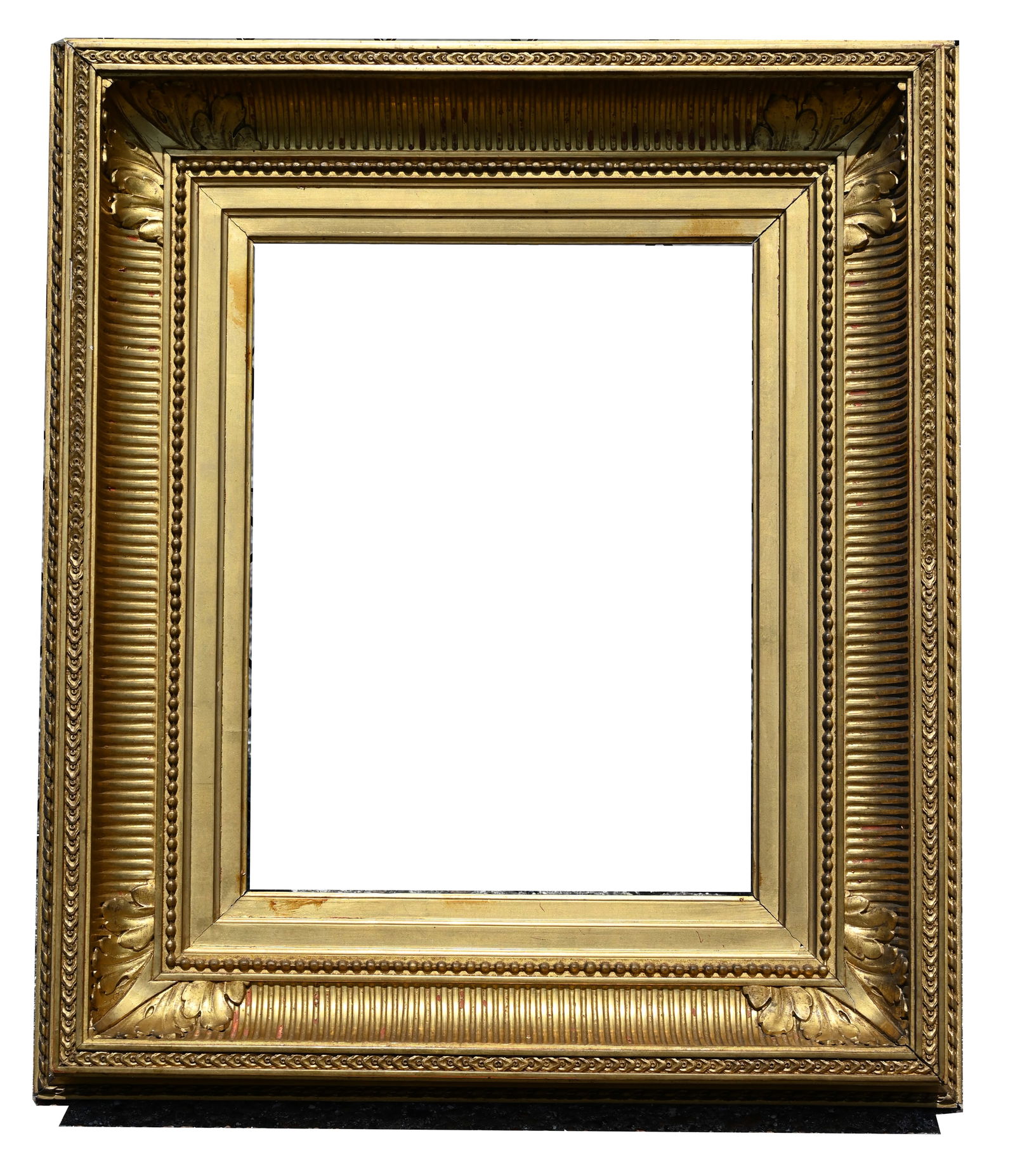 19TH C. GILT FLUTED COVE FRENCH