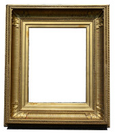 19TH C. GILT FLUTED COVE FRENC