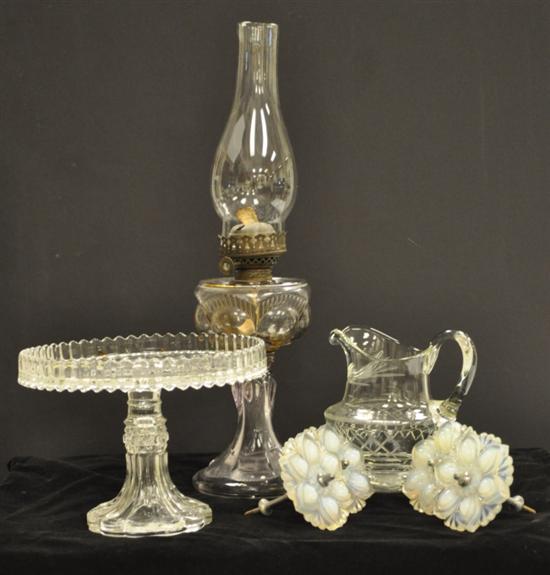19th C. glassware including four