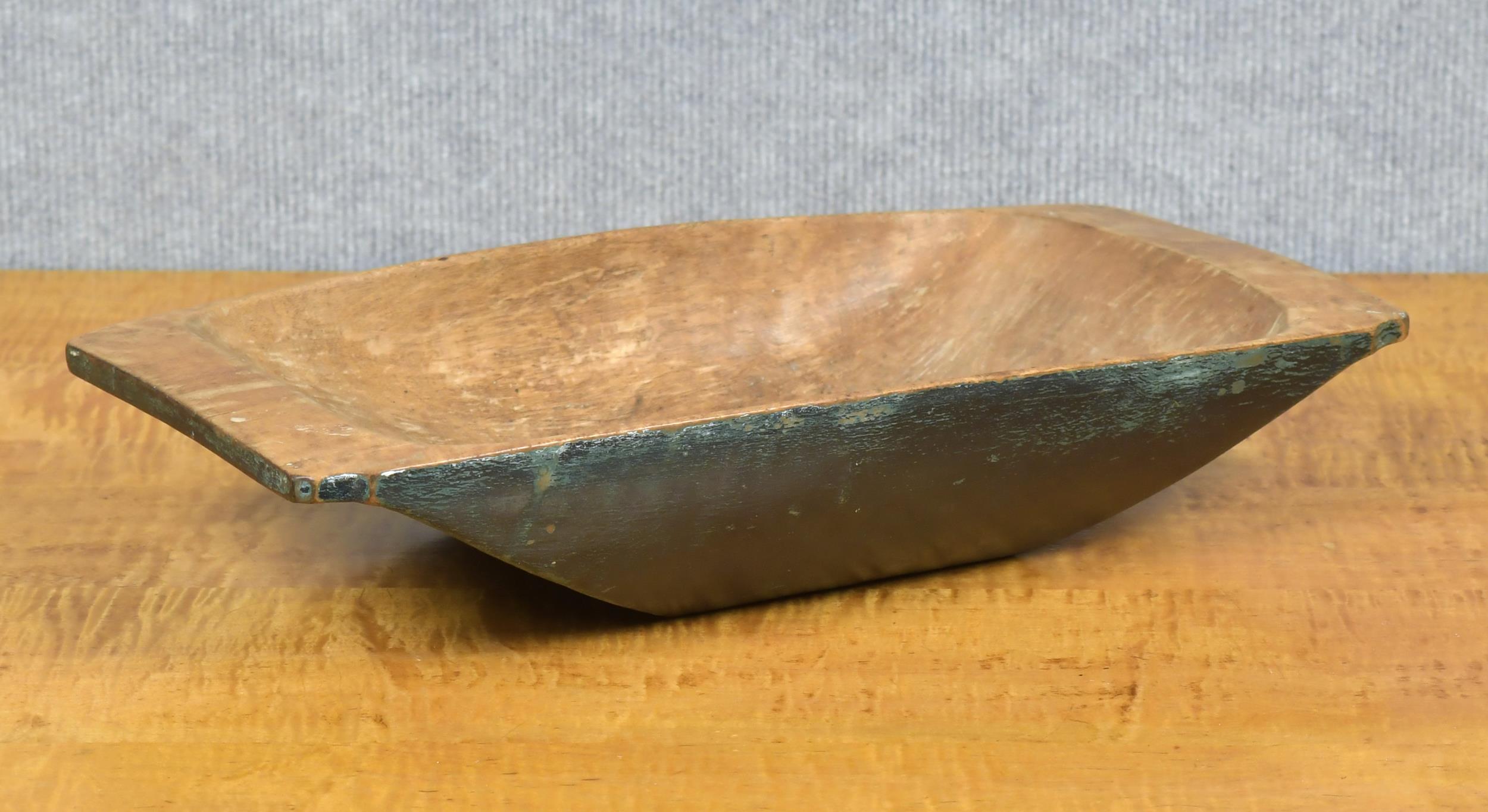 19TH C. GREEN PAINTED CHOPPING
