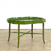 19TH C. GREEN PAPIER MACHE CHI
