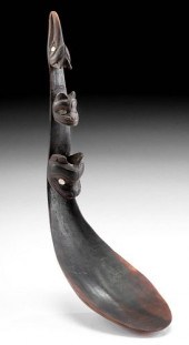 19TH C. HAIDA / TLINGIT HORN &