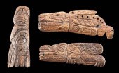 19TH C. HAIDA / TLINGIT BONE A