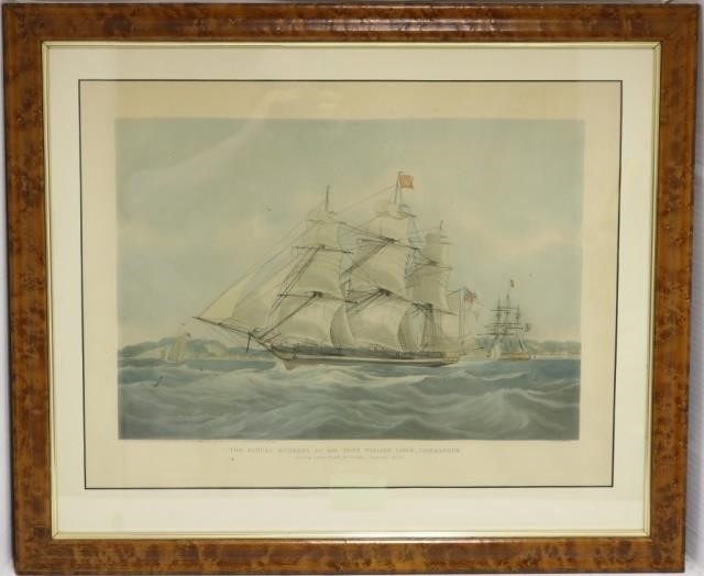 19TH C HAND COLORED ENGRAVING