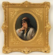 19TH C. HAND PAINTED KPM PORCE