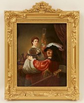 19TH C. HAND PAINTED KPM PORCE