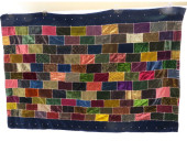 19TH C. HAND STITCHED VELVET B