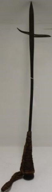 19TH C HARPOON, GROMMET IRON,