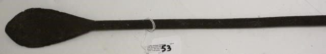 19TH C HARPOON, LANCE, 63 1/2". 