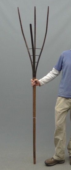 19th c. hayfork. 84'' Ht.