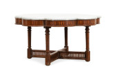 19TH C. HENRI II MARBLE TOP WA