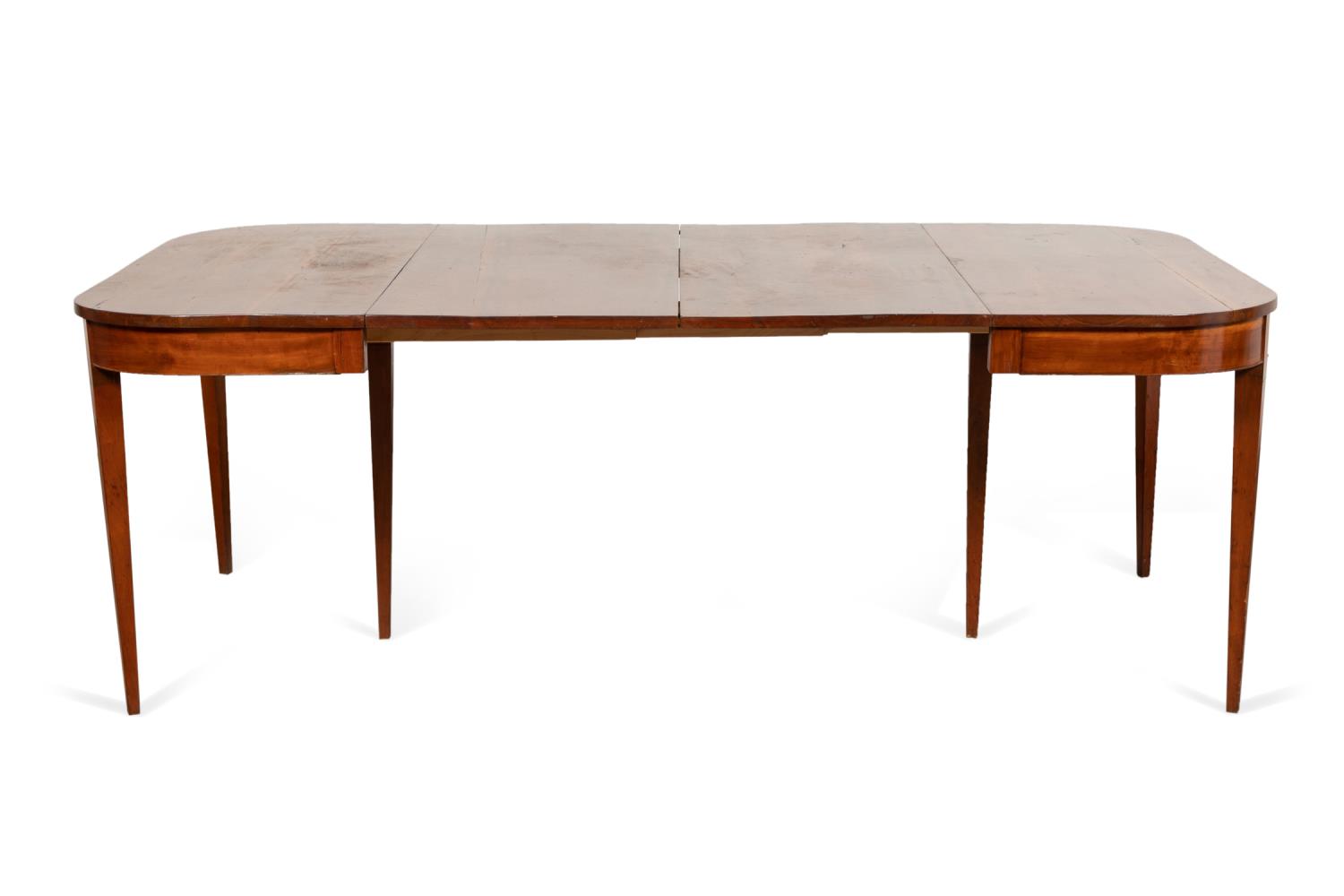 19TH C. HEPPLEWHITE WALNUT DINING