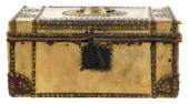 19TH C. HIDE COVERED DOCUMENT