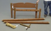19th c. hired man's rope bed i