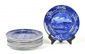 19TH C. HISTORICAL BLUE PLATES
