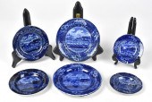 19TH C. HISTORICAL BLUE PLATES