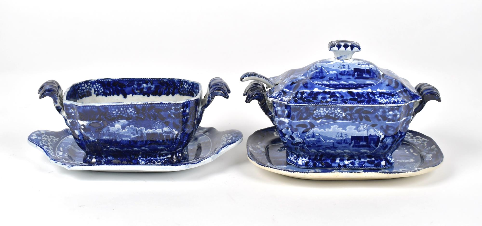 19TH C. HISTORICAL BLUE SAUCE