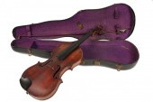 19TH C HUNGARIAN VIOLA W/ BOW