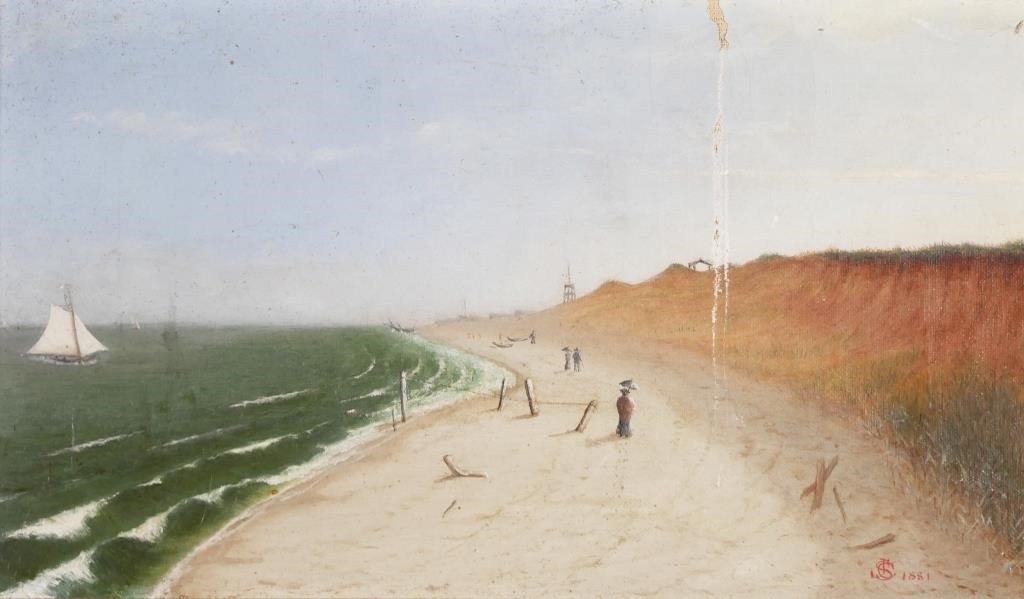 19TH C IMPRESSIONIST LANDSCAPE, OIL