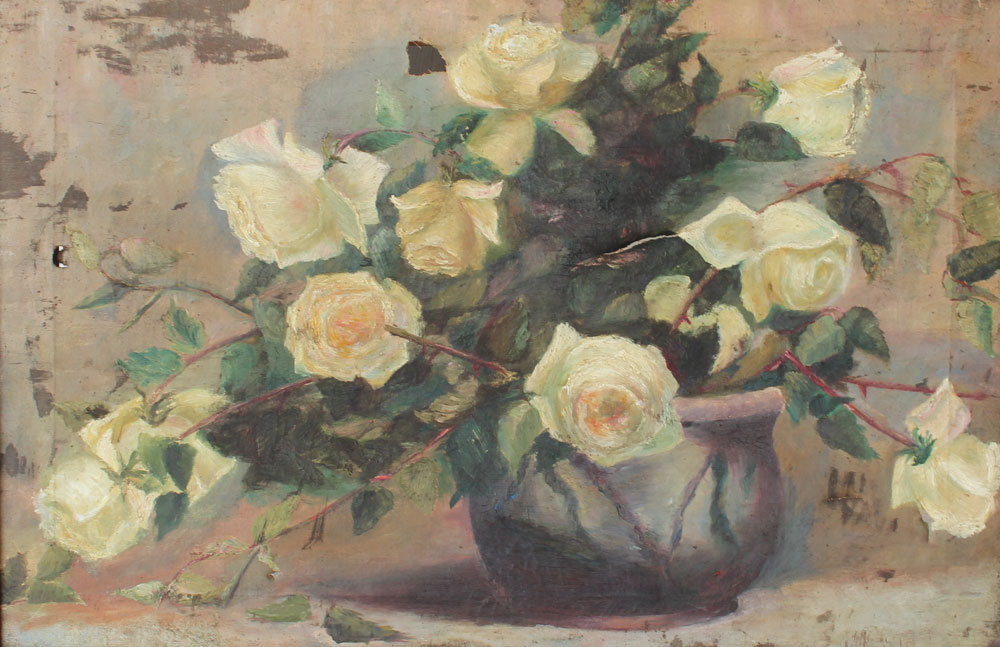 19TH C. IMPRESSIONIST STILL LIFE OF