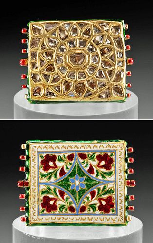 19TH C. INDIAN MUGHAL GOLD &