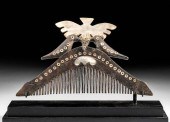 19TH C. INDONESIAN WOOD COMB W