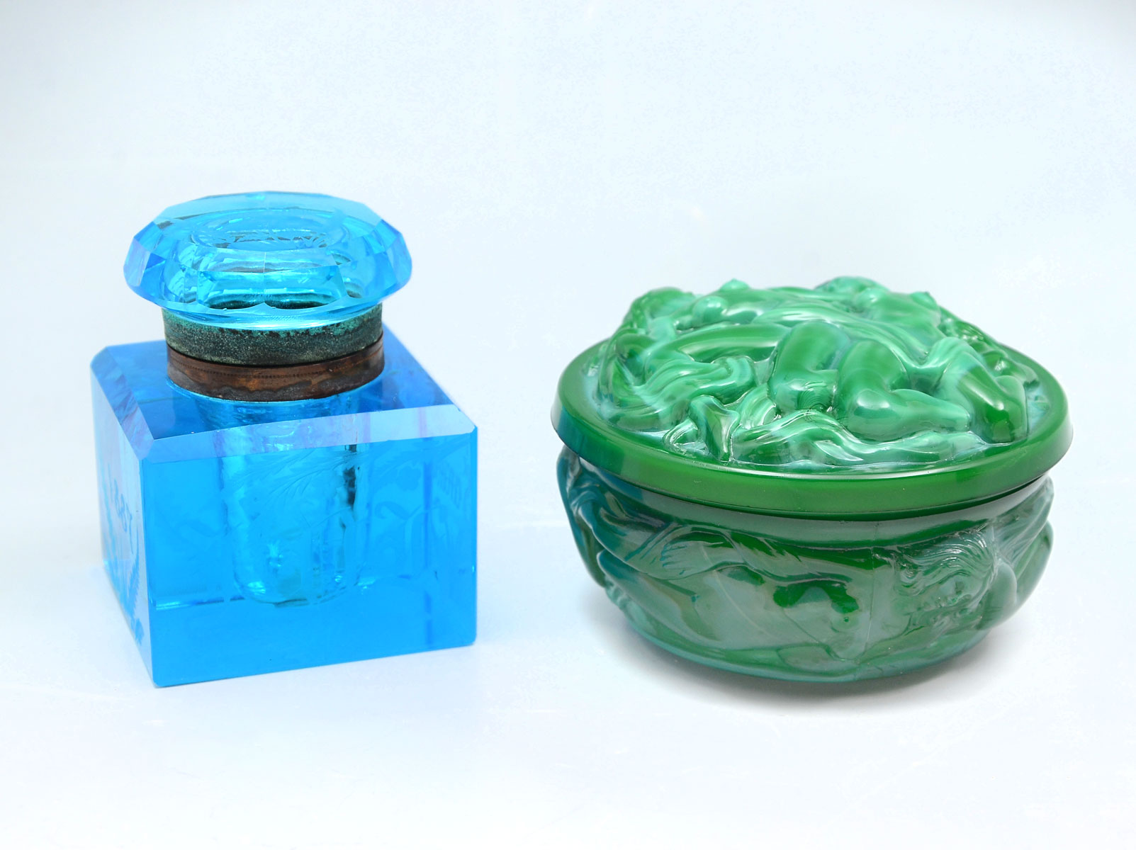 19TH C. INKWELL & CZECH HOFFMAN