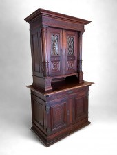 19TH C INLAID FRENCH STEPBACK