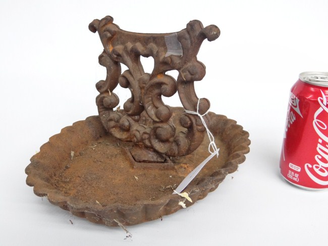 19th c. iron bootscraper.