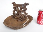 19th c. iron bootscraper.