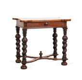 19TH C. ITALIAN MAHOGANY BAROQ