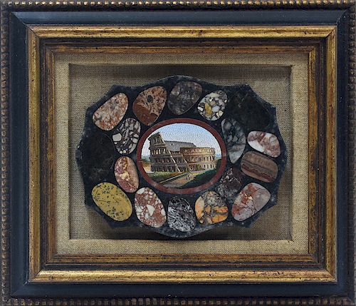 19TH C. ITALIAN MICRO-MOSAIC PLAQUE