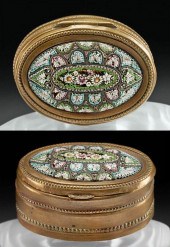 19TH C. ITALIAN MICROMOSAIC GL
