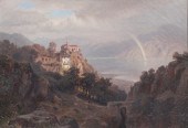 19th C Italian painting "Monas