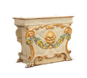 19TH C. ITALIAN POLYCHROME BLA