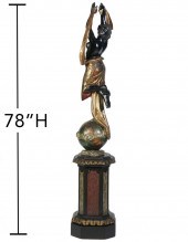 19TH C ITALIAN POLYCHROMED NUB
