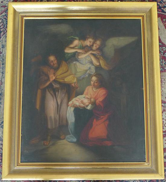 19th C. Italian School oil on