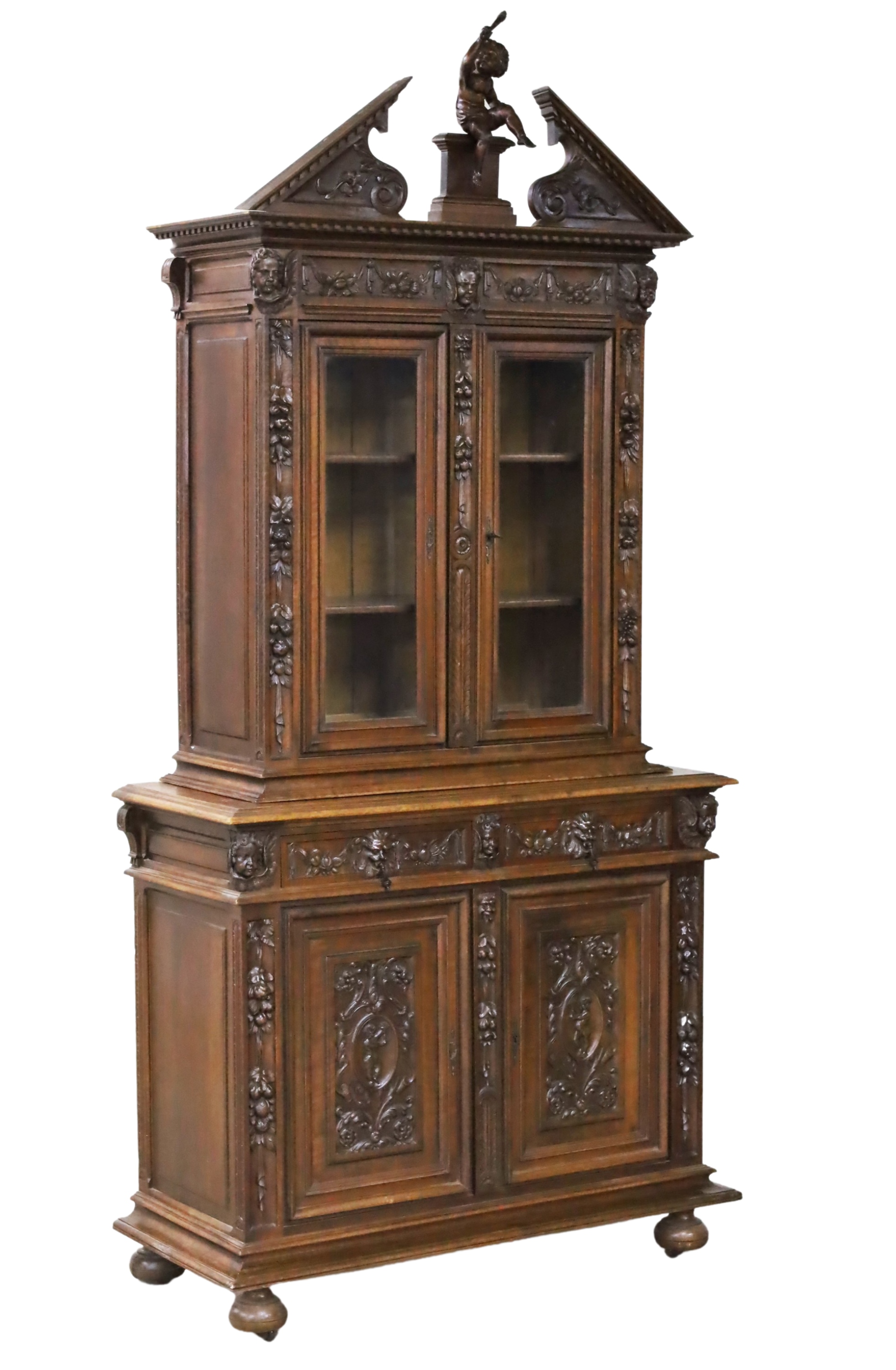 19TH C. ITALIAN WALNUT BOOKCASE