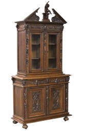 19TH C. ITALIAN WALNUT BOOKCAS