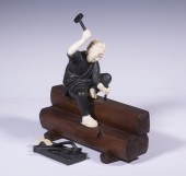 19TH C. JAPANESE BRONZE AND IV