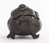 19TH C. JAPANESE BRONZE HOTEI