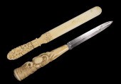 19TH C. JAPANESE DAGGER & CHIN