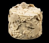 19TH C. JAPANESE DORMOUSE CARV
