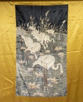 19TH C. JAPANESE EMBROIDERED T