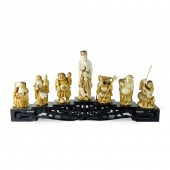 19TH C. JAPANESE FINELY CARVED