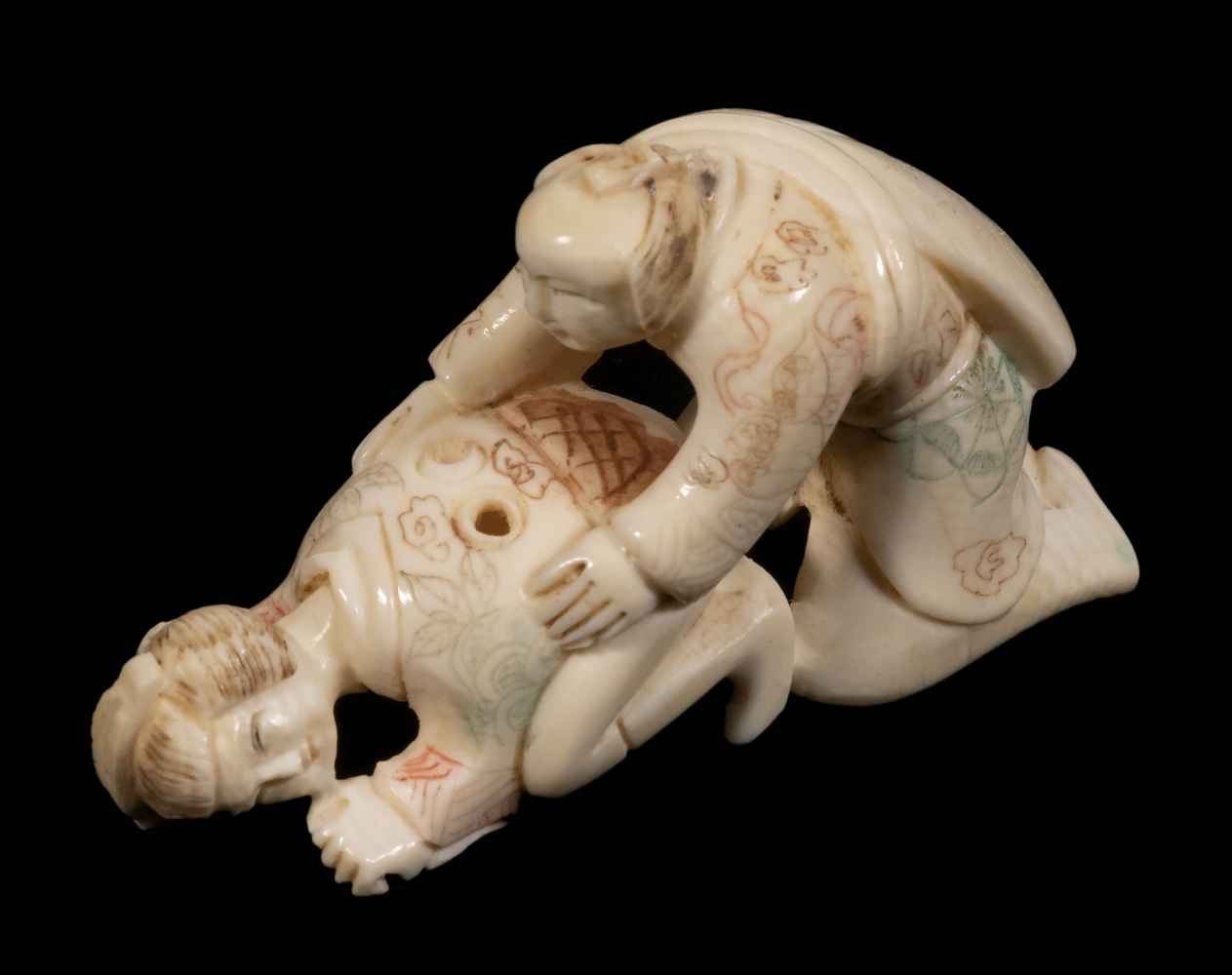 19TH C. JAPANESE IVORY EROTIC