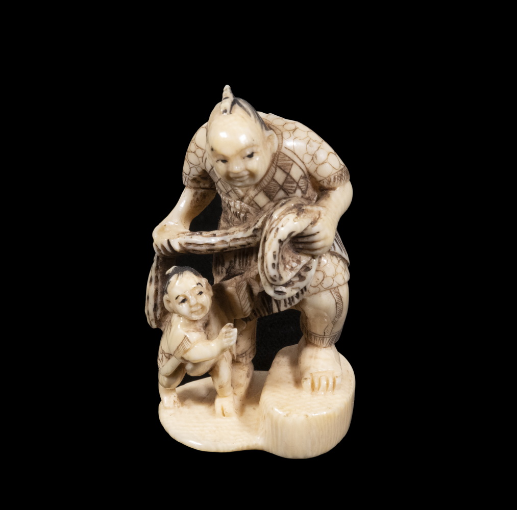 19TH C. JAPANESE IVORY NETSUKE,