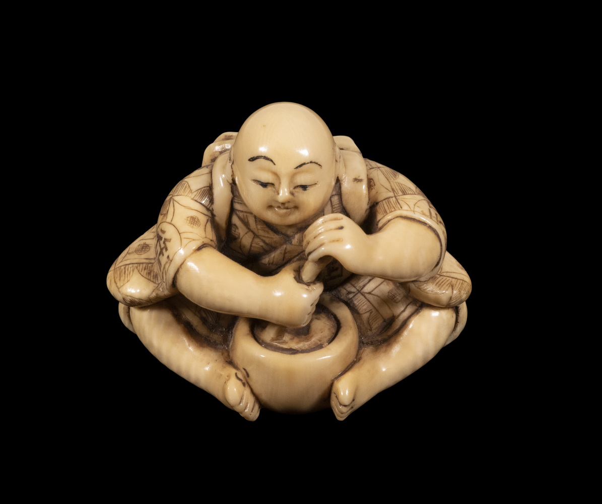 19TH C. JAPANESE IVORY NETSUKE,