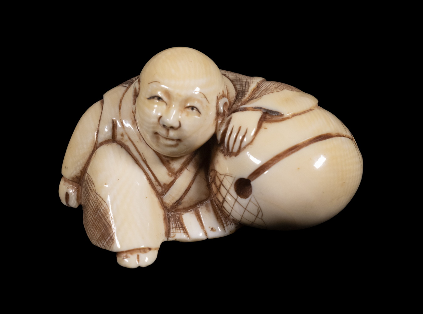 19TH C. JAPANESE IVORY NETSUKE,